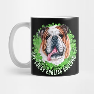 One Lucky English Bulldog Funny St. Patrick Dog Mug